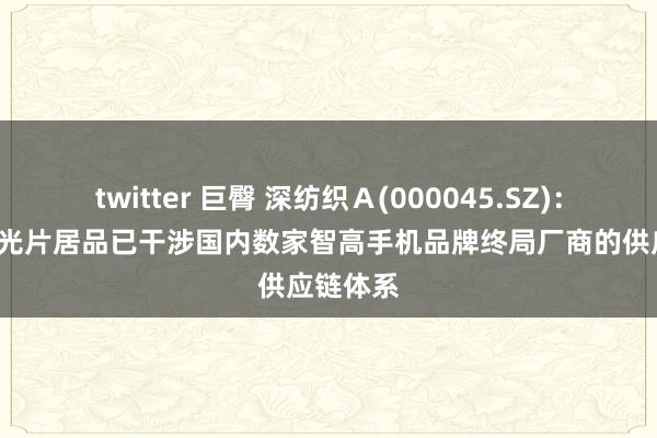 twitter 巨臀 深纺织Ａ(000045.SZ)：OLED偏光片居品已干涉国内数家智高手机品牌终局厂商的供应链体系